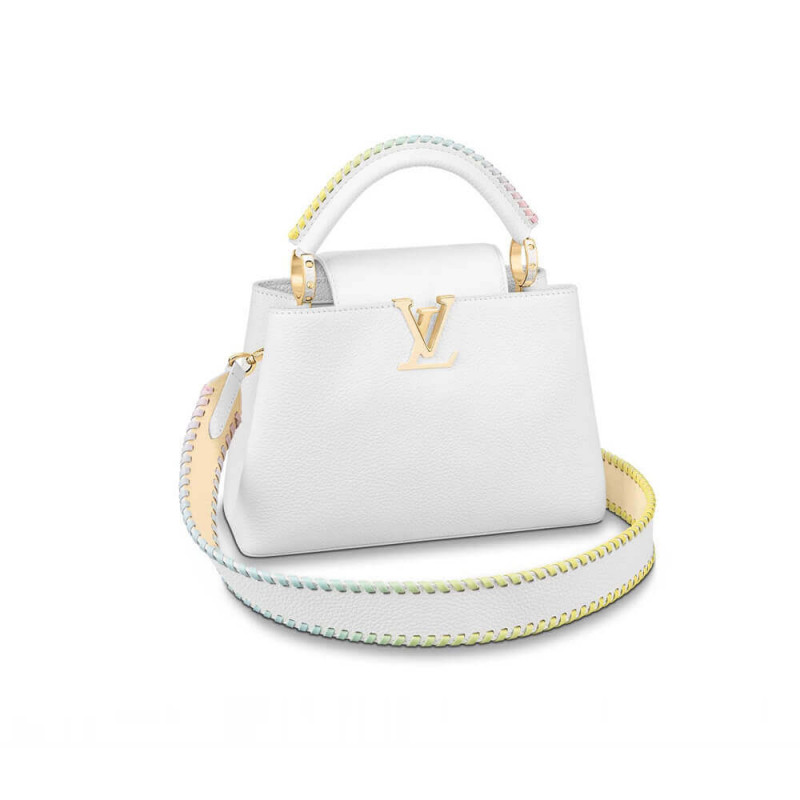 ¡Descubre la Exclusiva Bolsa Louis Vuitton Capucines BB Bolsa M57941 Blanco!